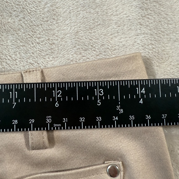 Vintage Cache Pants Womens Size 2 Beige Capri Y2K NWT - Picture 5 of 15